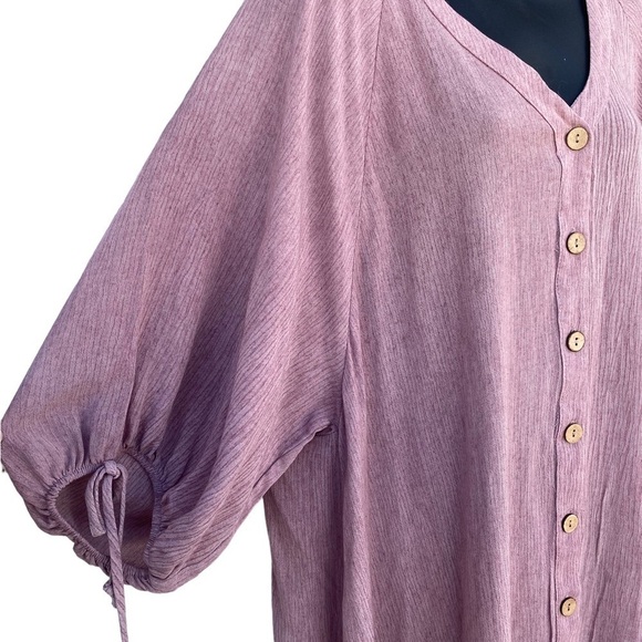 Saints & Hearts Peasant Style Button Down Dress - Picture 5 of 7